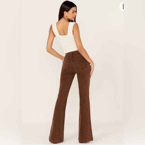 SHYANNE WOMEN'S PINECONE HIGH RISE STRETCH FLARE JEANS sz 30x34 - Picture 3 of 14